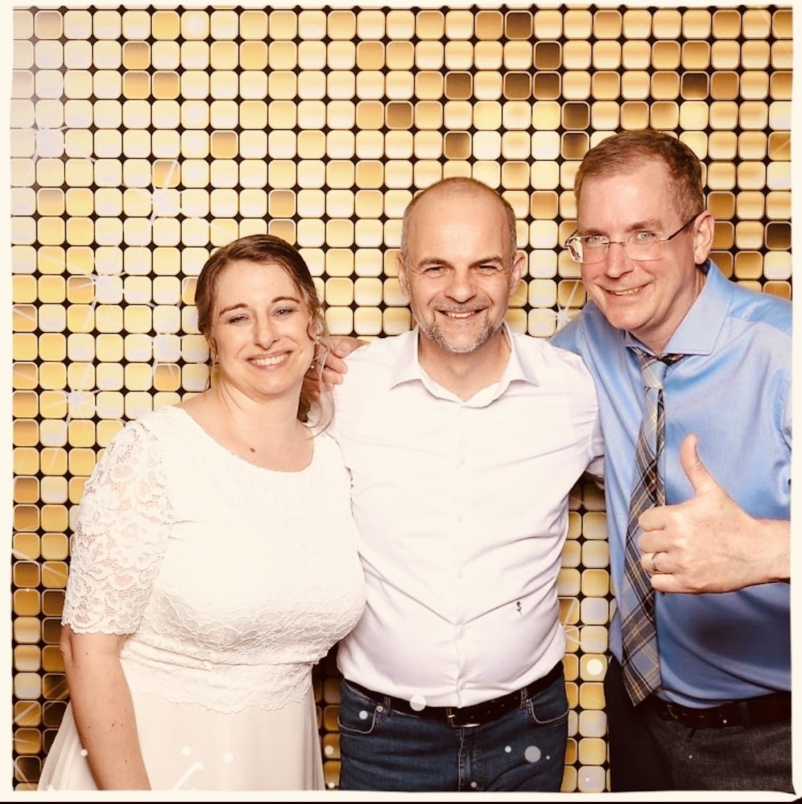 Das Hochzeitspaar Bernhard und Alexandra bei DJ-Postupa